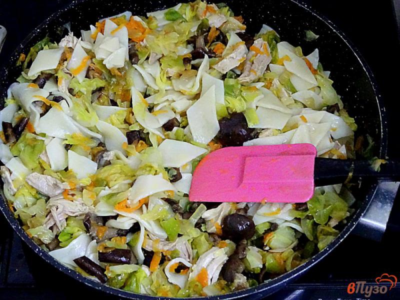 Фото приготовление рецепта: Лазанки с капустой и свининой шаг №13