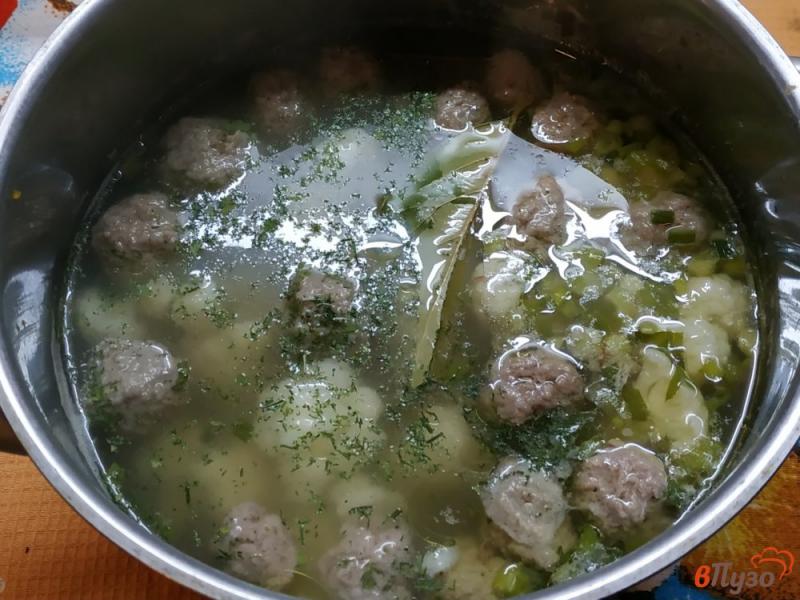 Фото приготовление рецепта: Суп с цветной капустой и орзо шаг №8