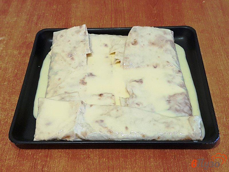 Фото приготовление рецепта: Пирог из лаваша шаг №9