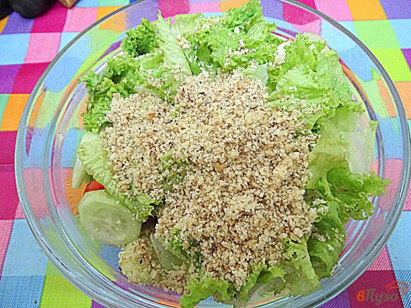 Фото приготовление рецепта: Салат из овощей с ореховой заправкой шаг №6