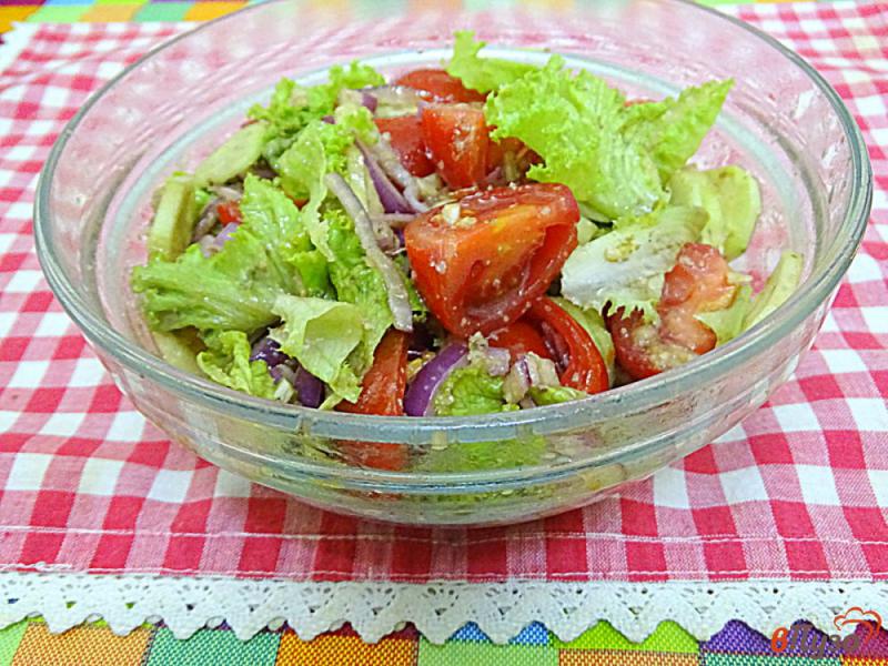 Фото приготовление рецепта: Салат из овощей с ореховой заправкой шаг №9
