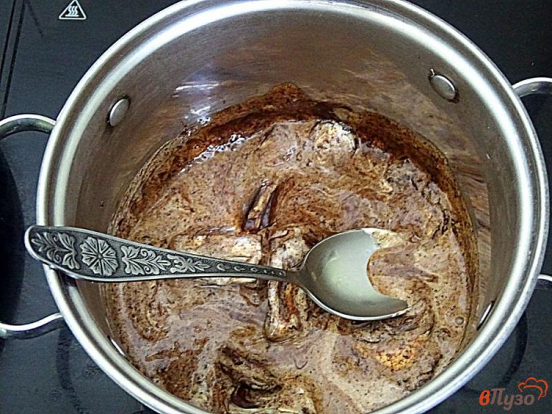 Фото приготовление рецепта: Шоколадное масло шаг №6