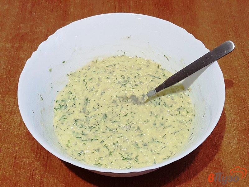 Фото приготовление рецепта: Кабачково-сырные кексы шаг №5