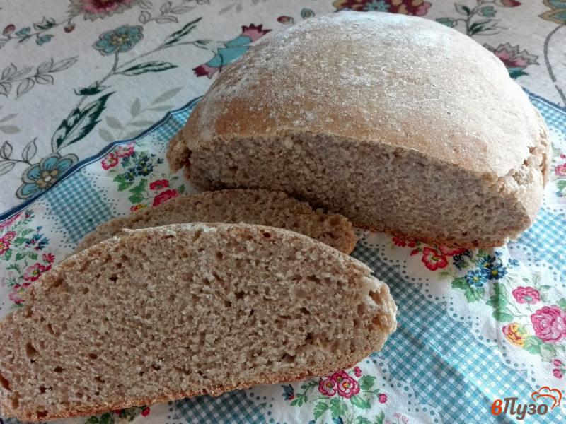 Фото приготовление рецепта: Простой хлеб на закваске с овсяной мукой шаг №12