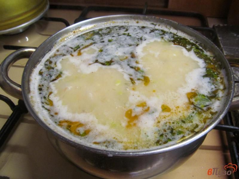 Фото приготовление рецепта: Суп из кабачка с куриными фрикадельками шаг №9