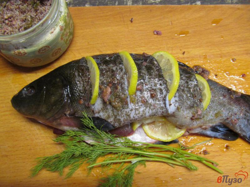 Фото приготовление рецепта: Рыба линь с лимоном на пару шаг №3