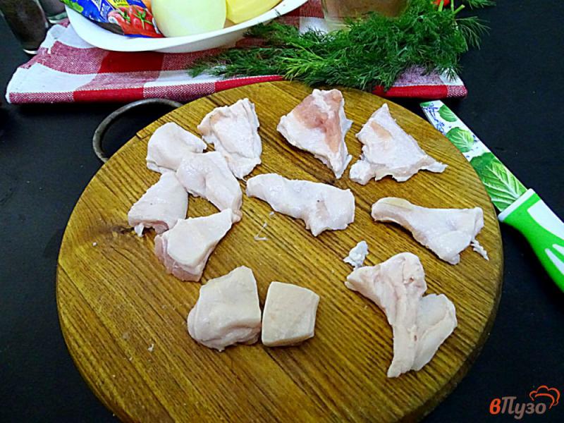 Фото приготовление рецепта: Борщ со свининой и перцем шаг №3