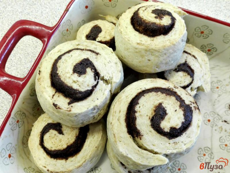 Фото приготовление рецепта: Печенье-булочки с овсянкой и корицей шаг №11