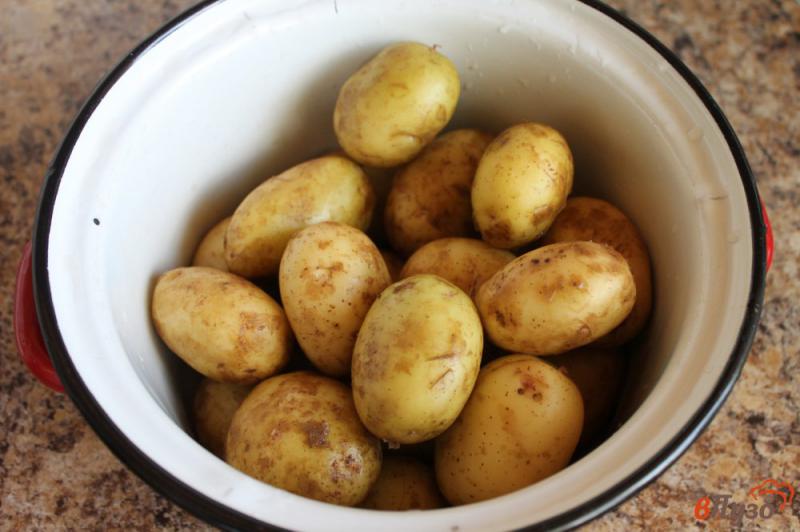 Фото приготовление рецепта: Молодой картофель на костре шаг №1