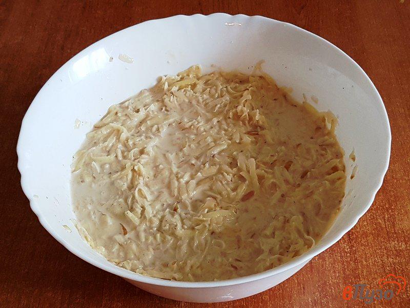 Фото приготовление рецепта: Пирог-запеканка из картофеля с сыром шаг №6