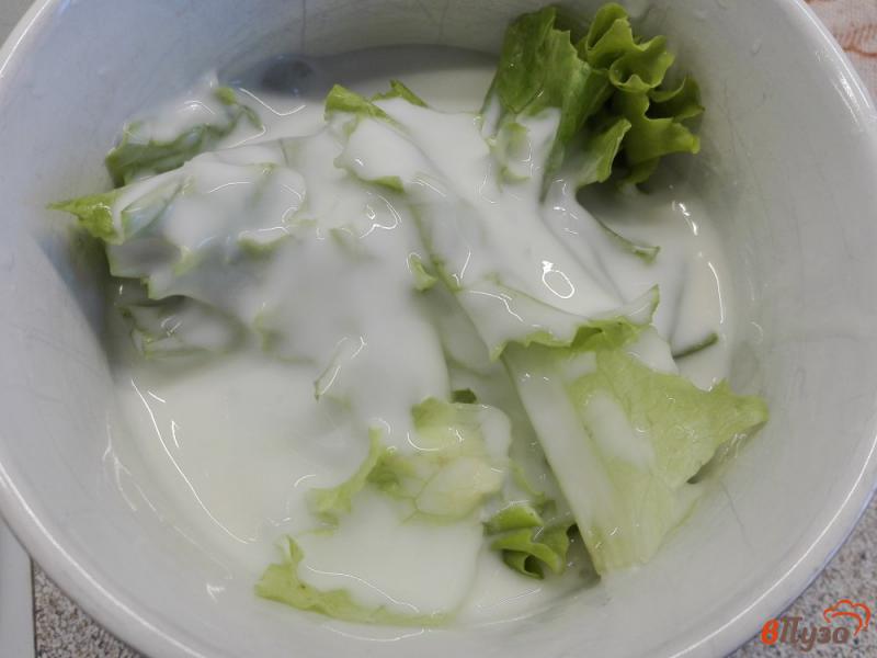 Фото приготовление рецепта: Витаминный зеленый смузи шаг №3