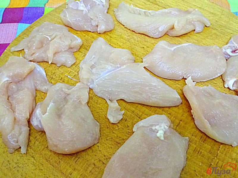 Фото приготовление рецепта: Отбивная из куриного филе в яичном маринаде шаг №1
