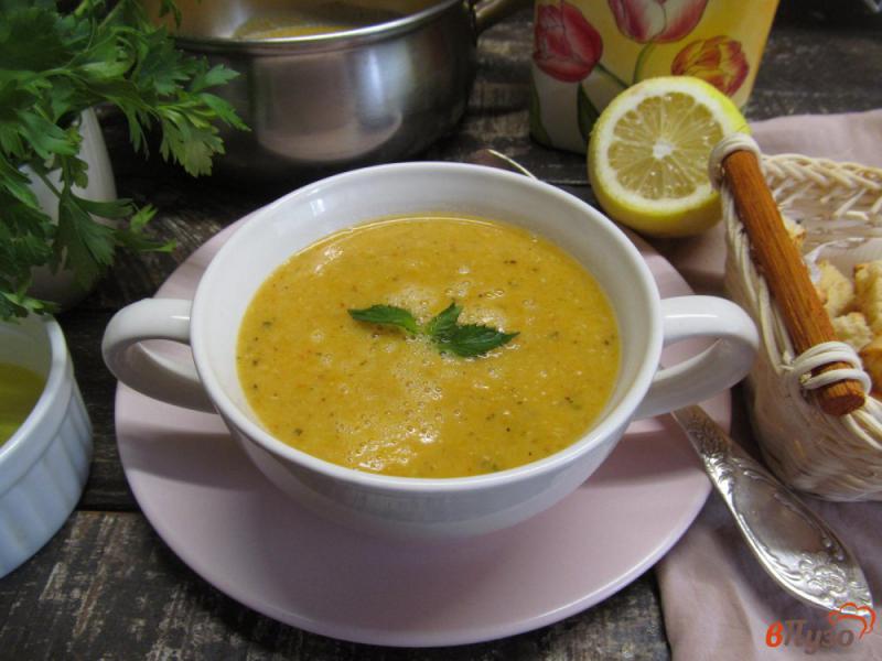 Фото приготовление рецепта: Турецкий чечевичный суп шаг №7