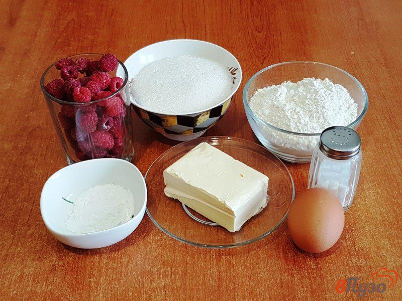 Фото приготовление рецепта: Открытый пирог с малиной шаг №1