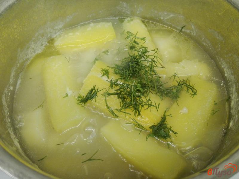 Фото приготовление рецепта: Гороховый крем-суп с шампиньонами шаг №5