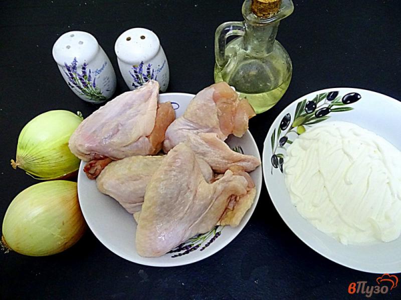 Фото приготовление рецепта: Куриные крылья на луковой подушке, в духовке шаг №1