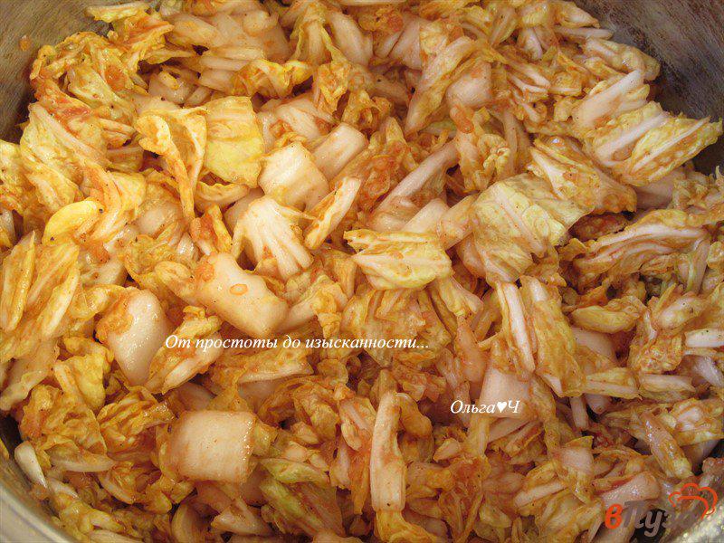 Фото приготовление рецепта: Кимчи из пекинской капусты шаг №4