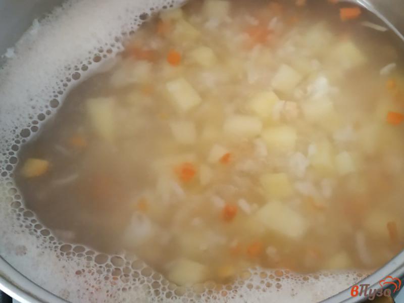 Фото приготовление рецепта: Рыбный суп с форелью шаг №3