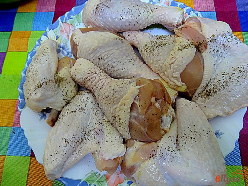 Фото приготовление рецепта: Курица в баке с овощами шаг №3