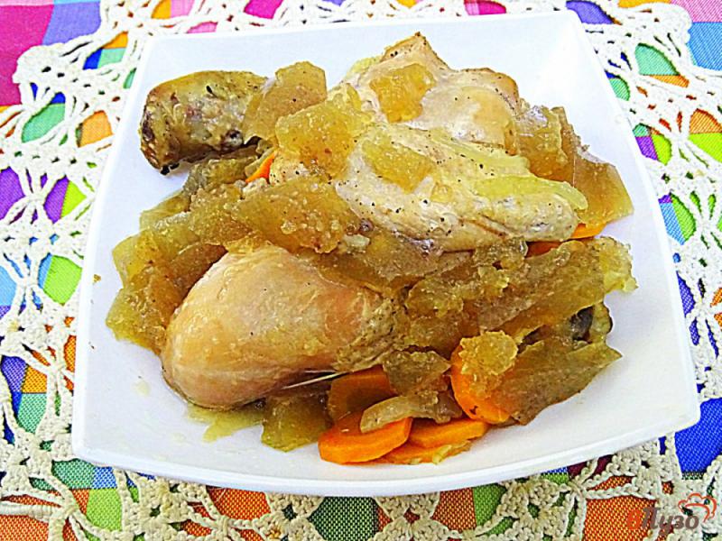 Фото приготовление рецепта: Курица в баке с овощами шаг №10