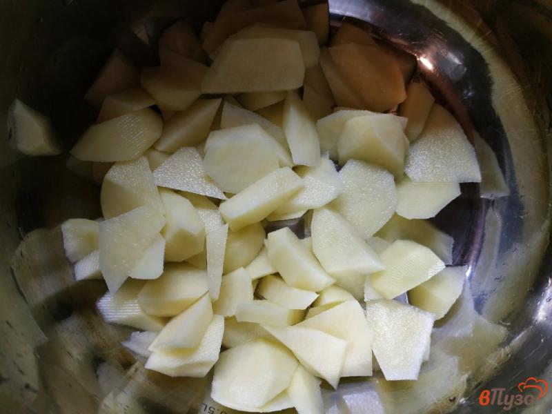 Фото приготовление рецепта: Суп с птитимом и сушеными грибами шаг №1