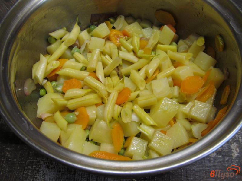 Фото приготовление рецепта: Овощной суп со сливками шаг №4