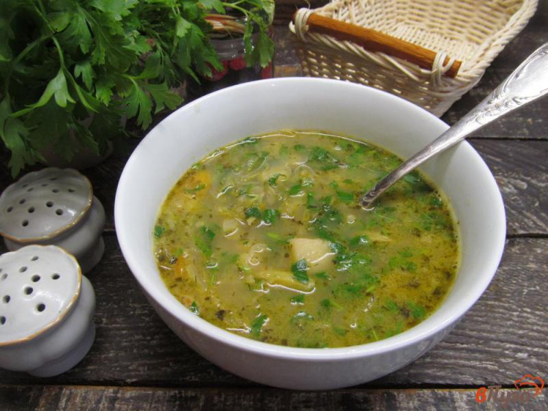 Фото приготовление рецепта: Овощной суп со сливками шаг №8