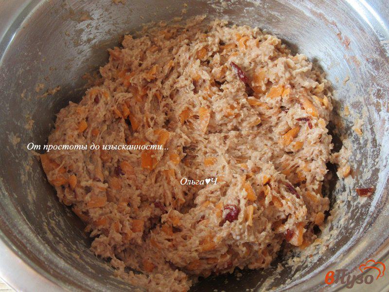 Фото приготовление рецепта: Овсяное печенье с тыквой (из жмыха) шаг №3