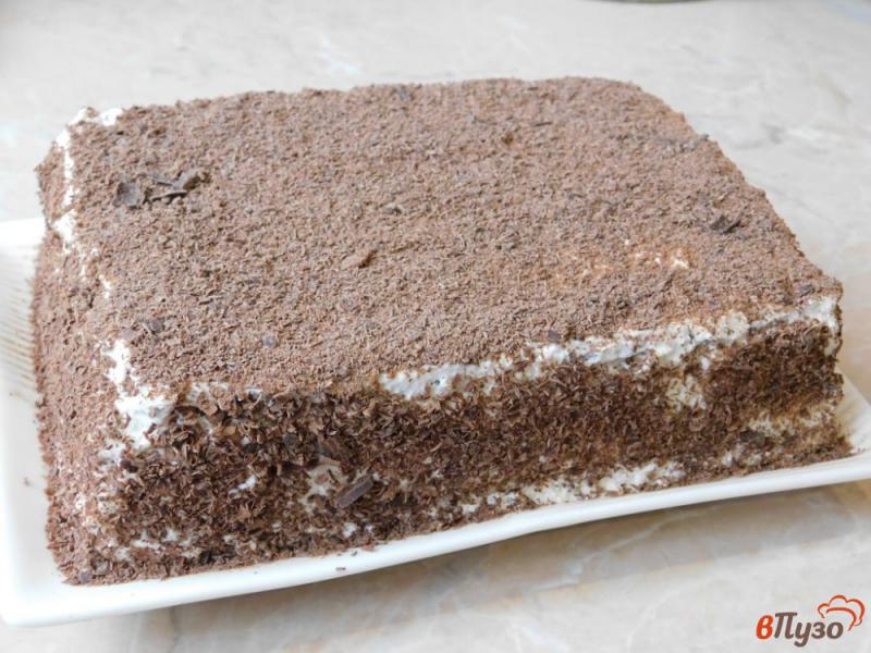 Фото приготовление рецепта: Творожный торт из печенья шаг №5