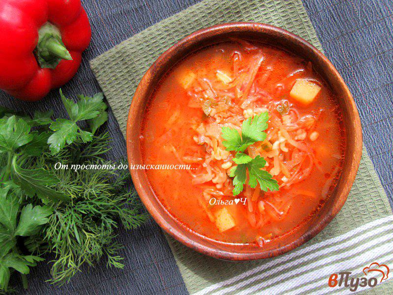 Фото приготовление рецепта: Крчик - армянский суп из квашеной капусты шаг №7