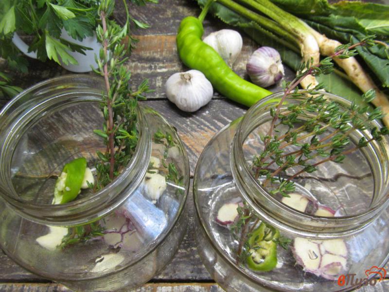 Фото приготовление рецепта: Маринованные огурцы с тимьяном на зиму шаг №1