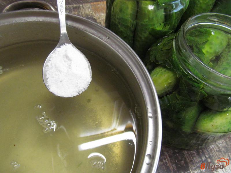 Фото приготовление рецепта: Маринованные огурцы с тимьяном на зиму шаг №5