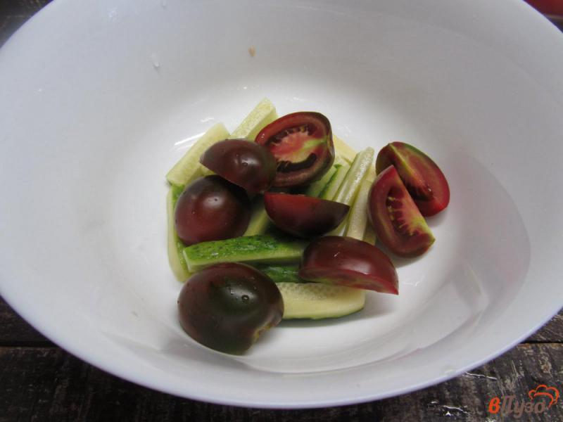 Фото приготовление рецепта: Малосольный овощной салат шаг №2
