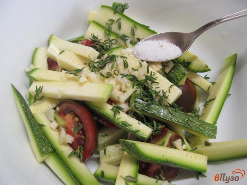 Фото приготовление рецепта: Малосольный овощной салат шаг №4
