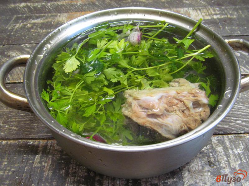 Фото приготовление рецепта: Вермишелевый суп на утином бульоне шаг №1