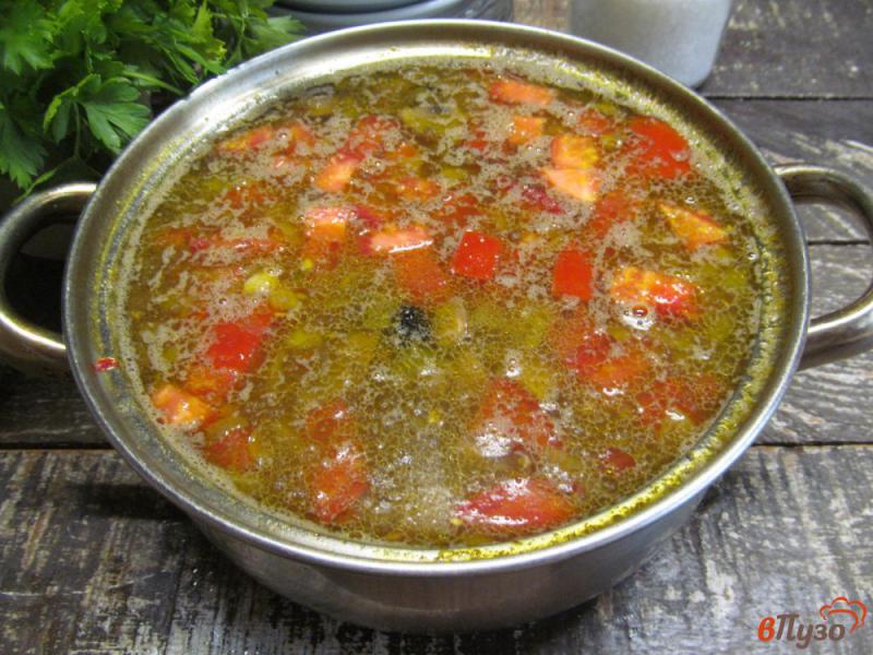 Фото приготовление рецепта: Пряный суп с чечевицей и сельдереем шаг №7