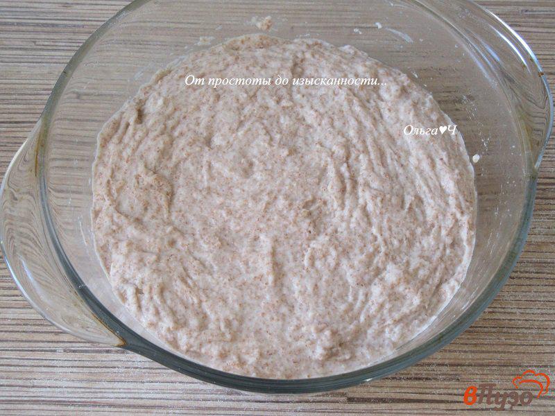 Фото приготовление рецепта: Цельнозерновой хлеб с грецкими орехами «1х2х3» шаг №4