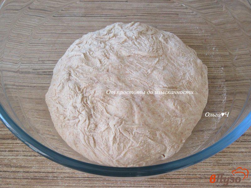 Фото приготовление рецепта: Цельнозерновой хлеб с грецкими орехами «1х2х3» шаг №8