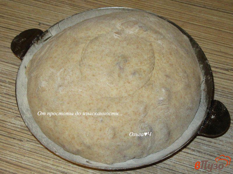 Фото приготовление рецепта: Цельнозерновой хлеб с грецкими орехами «1х2х3» шаг №9