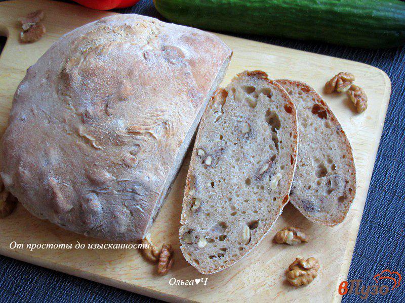 Фото приготовление рецепта: Цельнозерновой хлеб с грецкими орехами «1х2х3» шаг №11