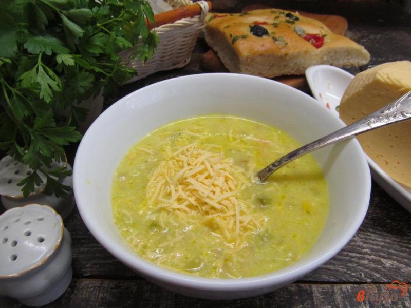 Фото приготовление рецепта: Кабачковый суп с кукурузной крупой шаг №6