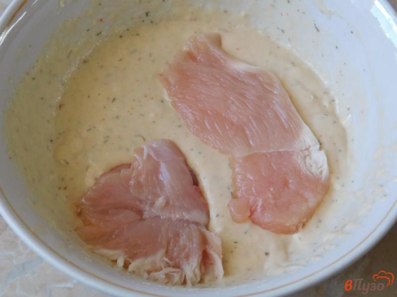 Фото приготовление рецепта: Куриное мясо в кляре шаг №5