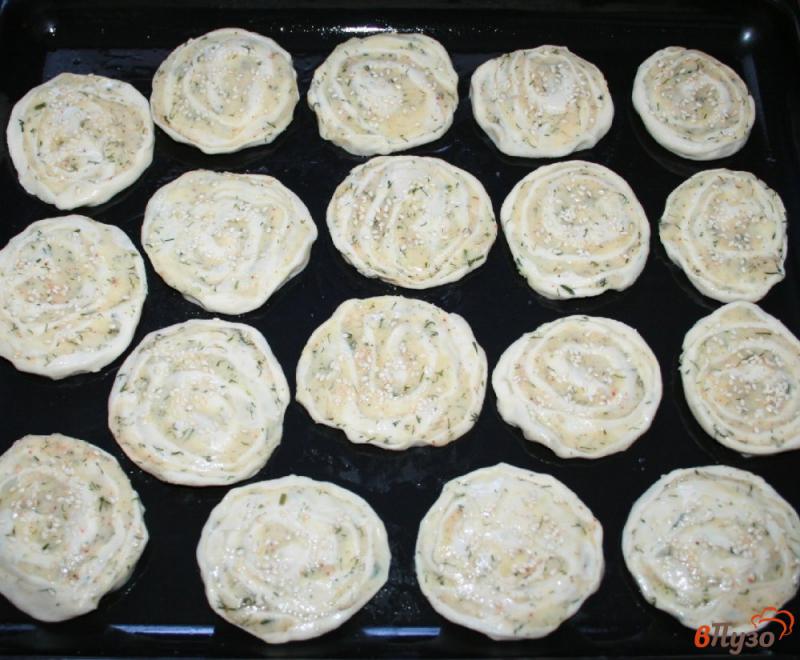 Фото приготовление рецепта: Картофельные лепешки-рулеты шаг №7