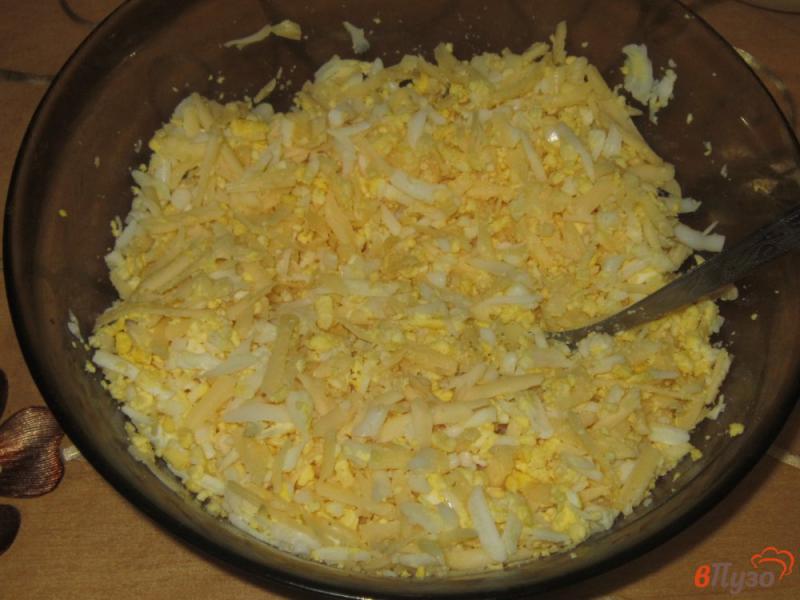 Фото приготовление рецепта: Ачма из лаваша с яйцом и сыром шаг №7