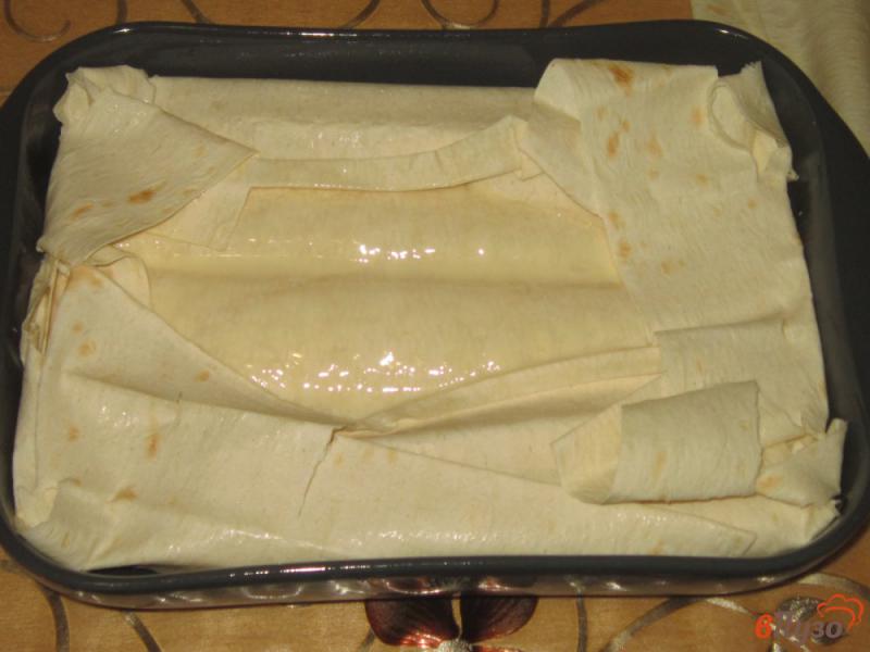 Фото приготовление рецепта: Ачма из лаваша с яйцом и сыром шаг №12