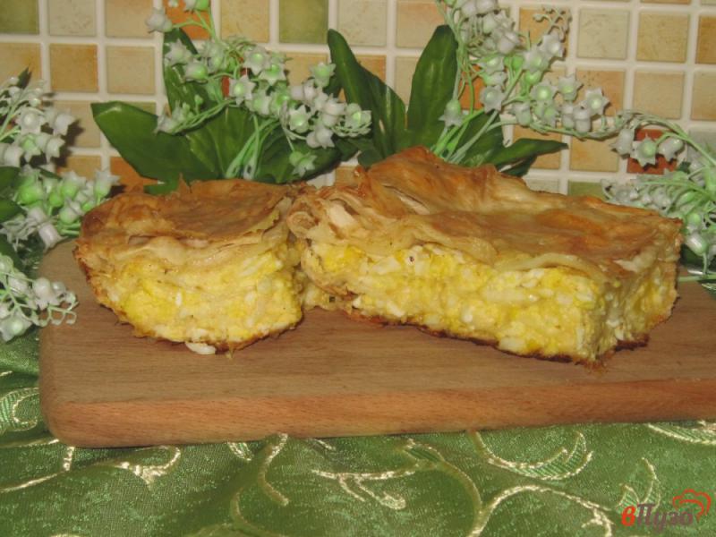 Фото приготовление рецепта: Ачма из лаваша с яйцом и сыром шаг №17