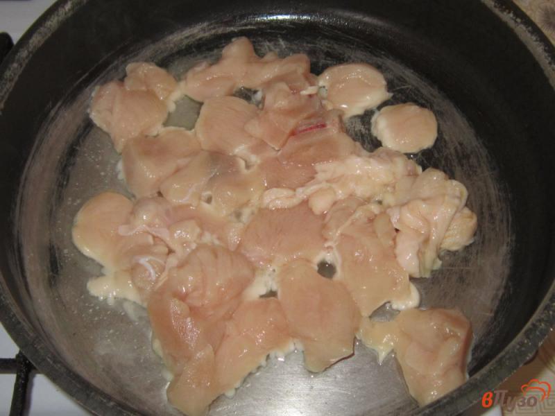 Фото приготовление рецепта: Куриная грудка с фунчозой шаг №1