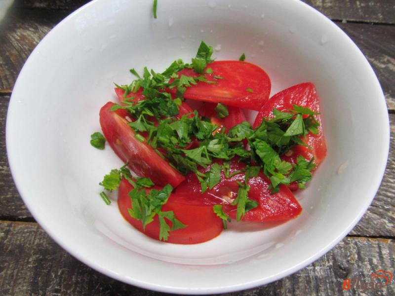 Фото приготовление рецепта: Закусочные помидоры шаг №4