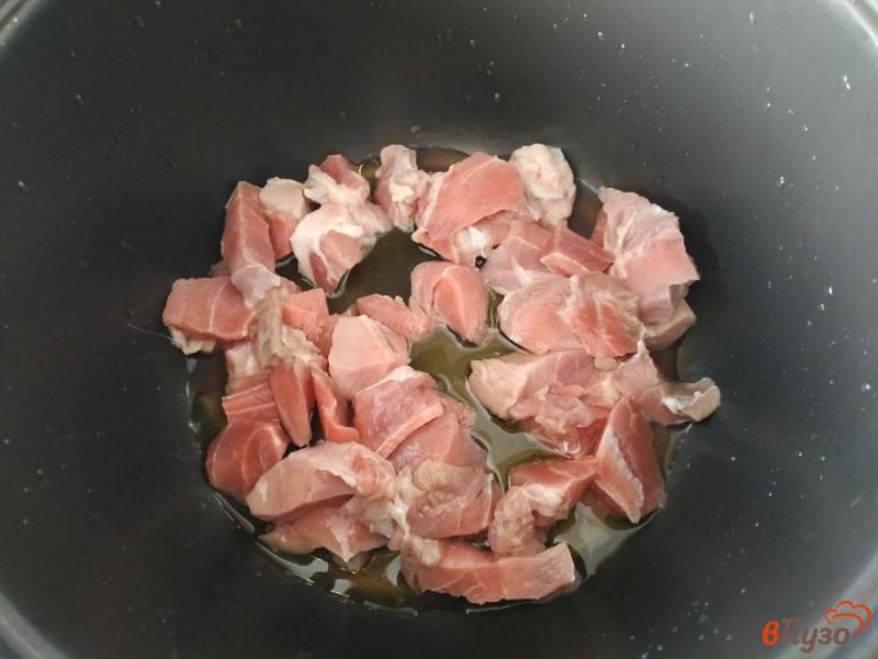 Фото приготовление рецепта: Овощное рагу со свининой в мультиварке шаг №1