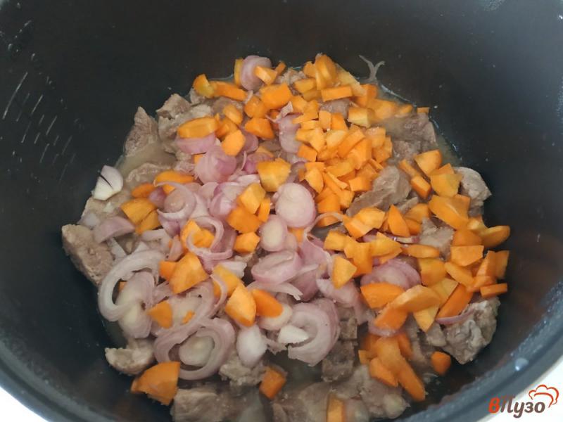 Фото приготовление рецепта: Овощное рагу со свининой в мультиварке шаг №2